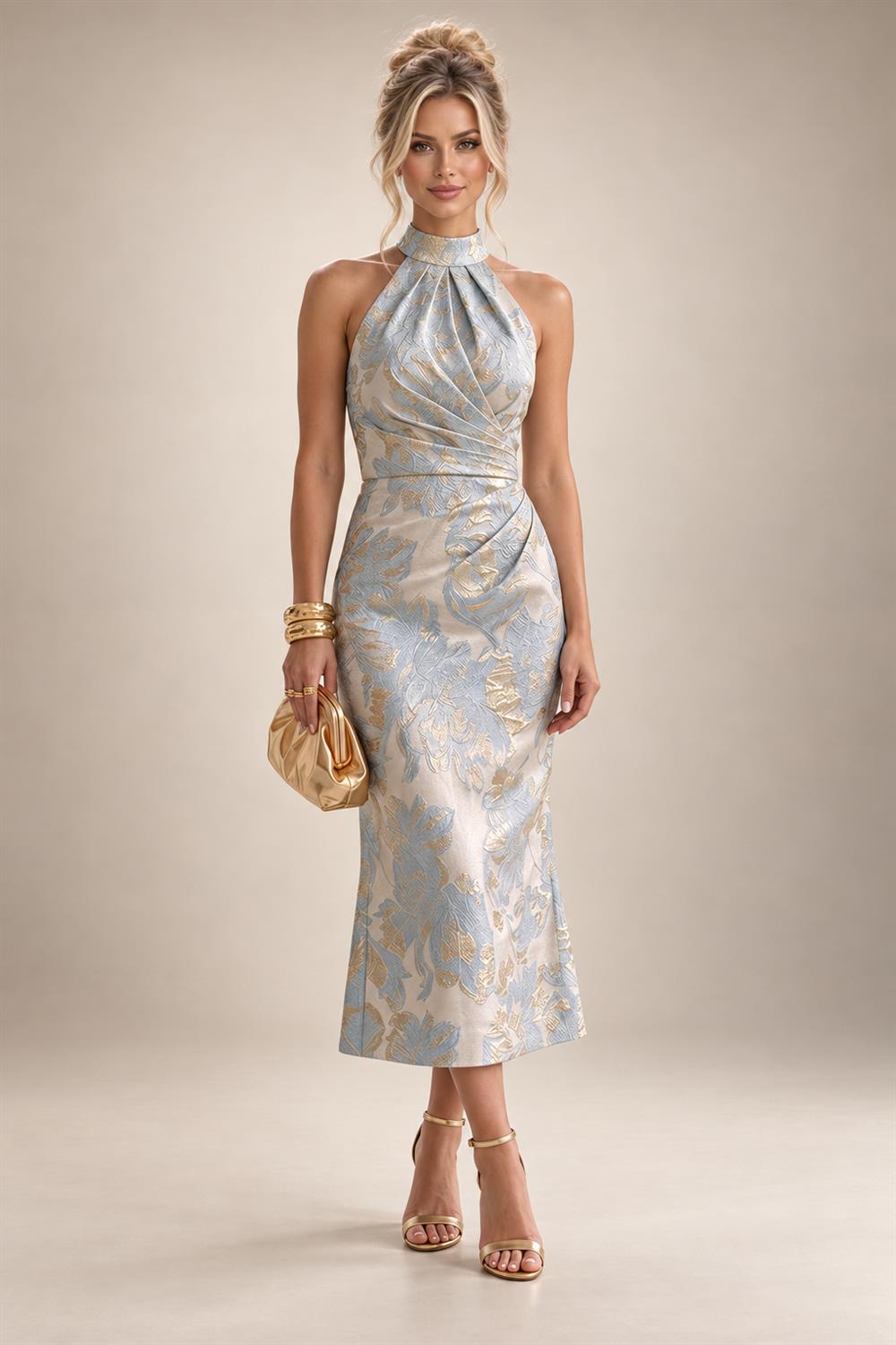 A-Line/Princess V-Neck Chiffon Floor-Length Mother of the Bride & Groom Dresses with Lace Appliques, Sequin & Ruffles (SHI22501608)