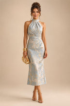 Sheath/Column Asymmetrical Pleated Satin Floor-Length Mother of the Bride Dresses with Ruffle (SHI22500107)