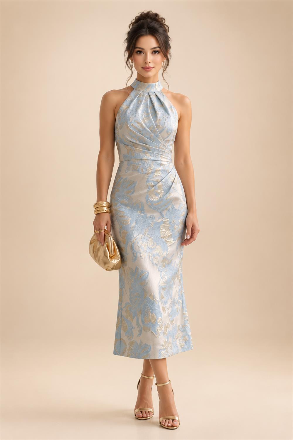 A-Line/Princess Strapless Lace Appliques Floor-Length Mother of the Bride & Groom Dresses with Pleats, Ruched Waist & Sweep Train (SHI22501664)