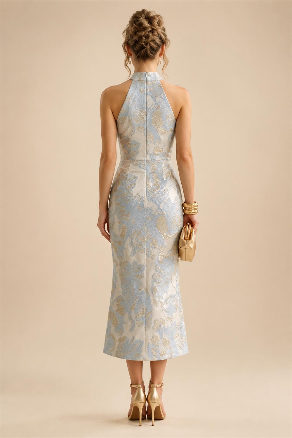 V Neck Chiffon Short Sleeves Mother of the Bride Dresses (SHIR1110366)