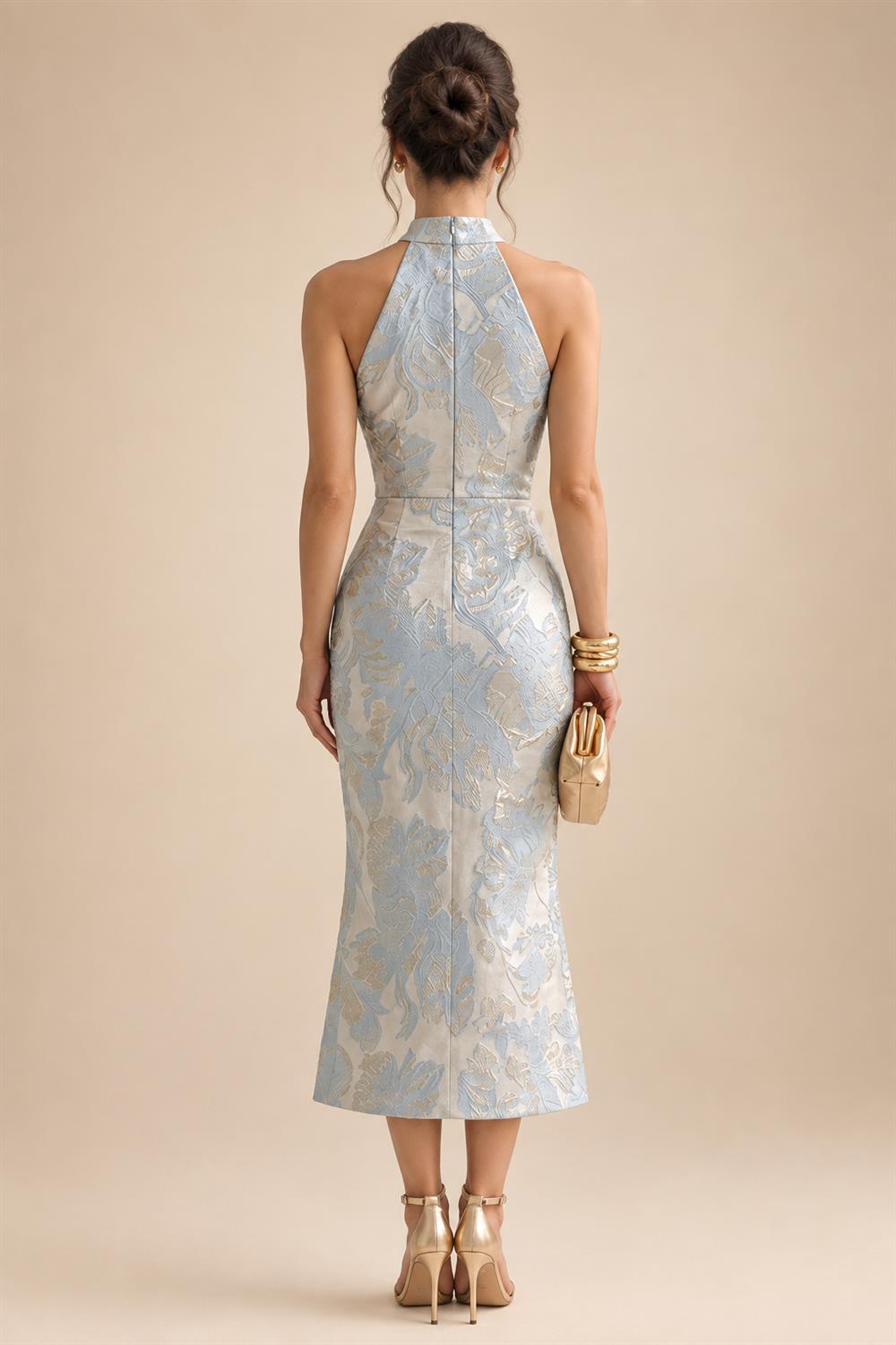 A-Line/Princess V-Neck Velvet Floor-Length Mother of the Bride & Groom Dresses with Ruched Waist (SHI22501614)