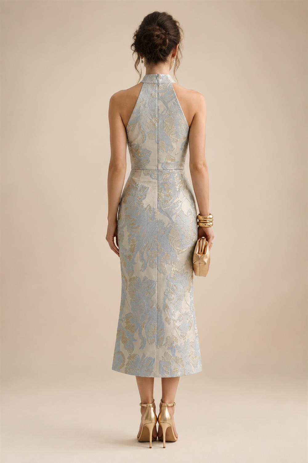 A-Line/Princess Off Shoulder Satin Floor-Length Mother of the Bride & Groom Dresses with 3D Flowers & Sweep Train (SHI22501552)