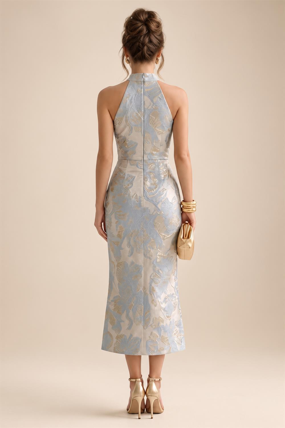 Floral Embroidery A-Line/Princess Scoop Neck Floor-Length Mother of the Bride & Groom Dresses for Women (SHI22501498)