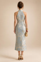 A-Line/Princess Scoop Neck Cap Sleeve Floor-Length Mother of the Bride Dresses with Lace Applique (SHI22500008)