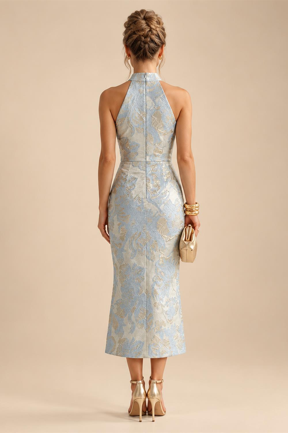 Two-Piece Mermaid Long Sleeve Floor-Length Mother of the Bride Dresses with Blazer Jacket (SHIA22500213)