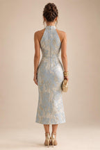 Scoop Neck Chiffon Floor-Length Mother of the Bride & Groom Jumpsuit with Lace Appliques (SHI22501558)