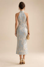 Sheath/Column Asymmetric Neck Satin Maxi Mother of the Bride & Groom Dresses with Side Sash, Slit & Ruched Waist (SHI22501643)
