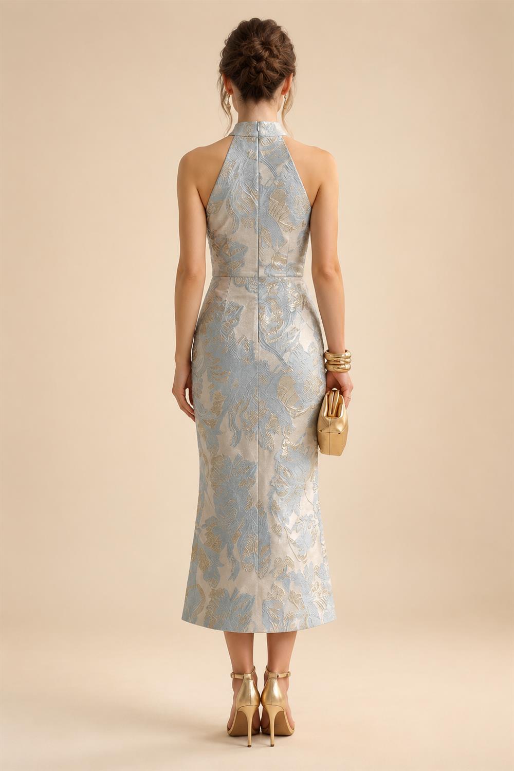 A-Line/Princess Strapless Jacquard Mini Homecoming Dresses with Bow & Pearls (SHI22370552)