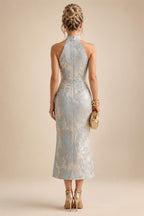 Chiffon A-Line/Princess Scoop Neck Floor-Length Mother of the Bride & Groom Dresses with Floral Embroidery (SHI22501221)