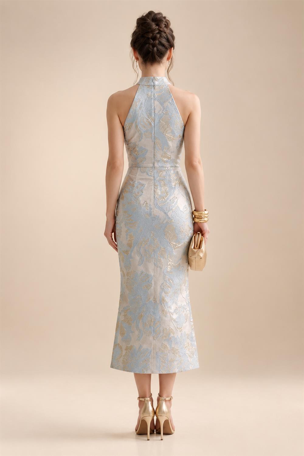 Sheath/Column Asymmetrical Pleated Satin Floor-Length Mother of the Bride Dresses with Ruffle (SHI22500107)