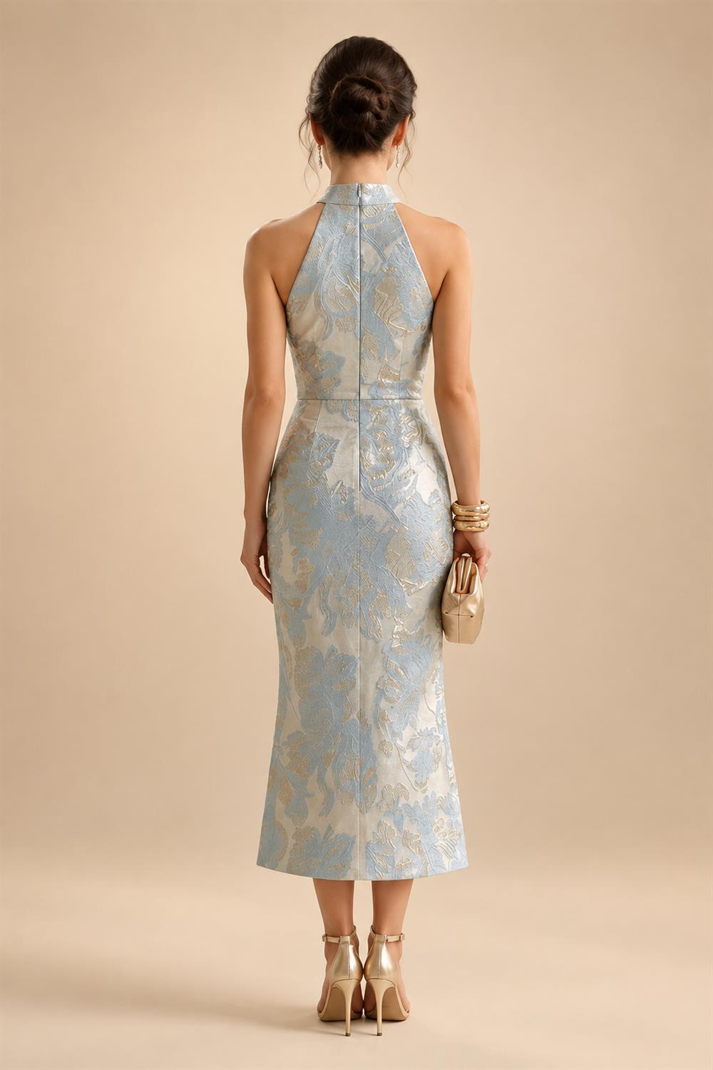 A-Line/Princess V-Neck Velvet Floor-Length Mother of the Bride & Groom Dresses with Ruched Waist (SHI22501614)