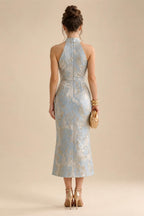 A-Line Floral Sequin Lace Floor-Length Mother of the Bride & Groom Dresses with Ruched Satin Bodice (SHI22500639)