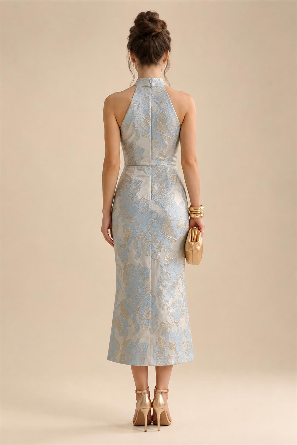 A-Line Floral Sequin Lace Floor-Length Mother of the Bride & Groom Dresses with Ruched Satin Bodice (SHI22500639)