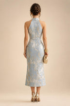Sheath/Column Scoop Neck Chiffon Maxi Mother of the Bride & Groom Dresses with Lace Appliques, Sweep Train & Ruched Waist (SHI22501642)