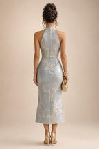 A-Line/Princess One Shoulder Floral Embroidery Floor-Length Mother of the Bride & Groom Dresses for Women (SHI22501656)