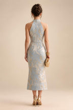A-Line/Princess Off Shoulder Chiffon Floor-Length Mother of the Bride & Groom Dresses with Ruched Waist & Slit (SHI22501619)
