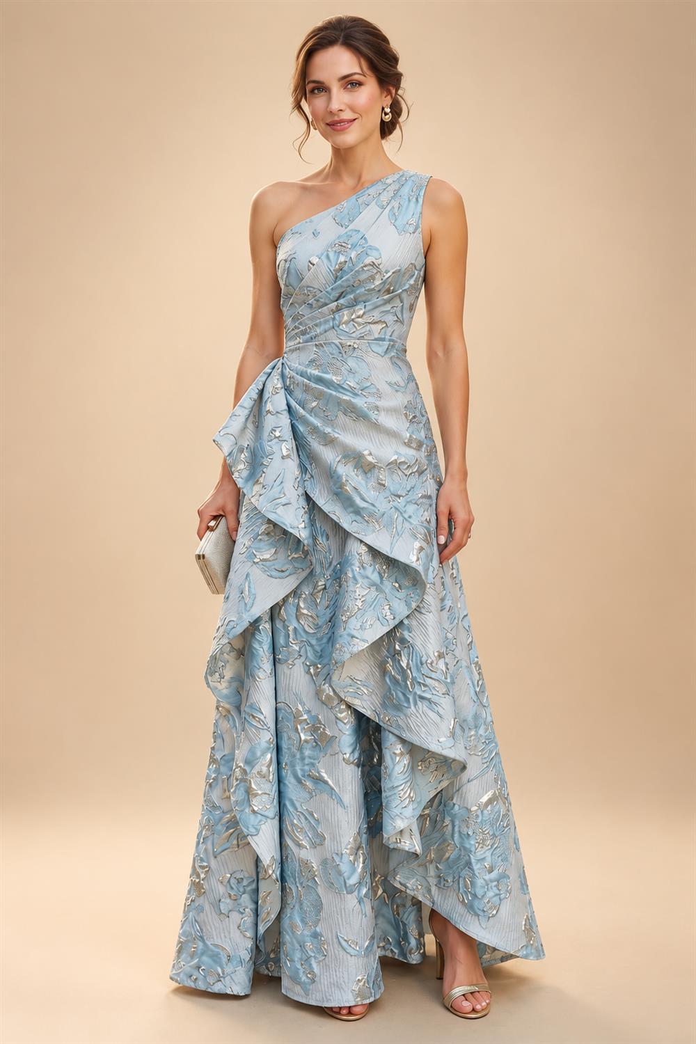 Jacquard A-Line/Princess Strapless Mini Homecoming Dresses with Bow & Pearls (SHI22370329)