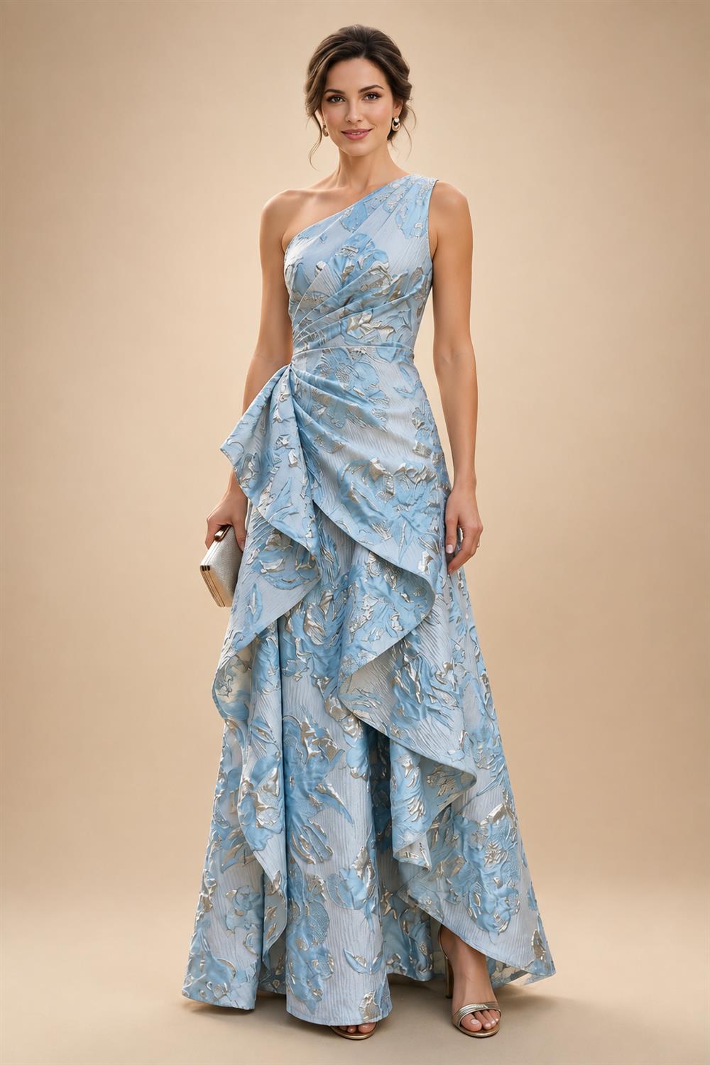 Sheath/Column Off Shoulder Chiffon Floor-Length Mother of the Bride & Groom Dresses with Lace Appliques (SHI22501551)