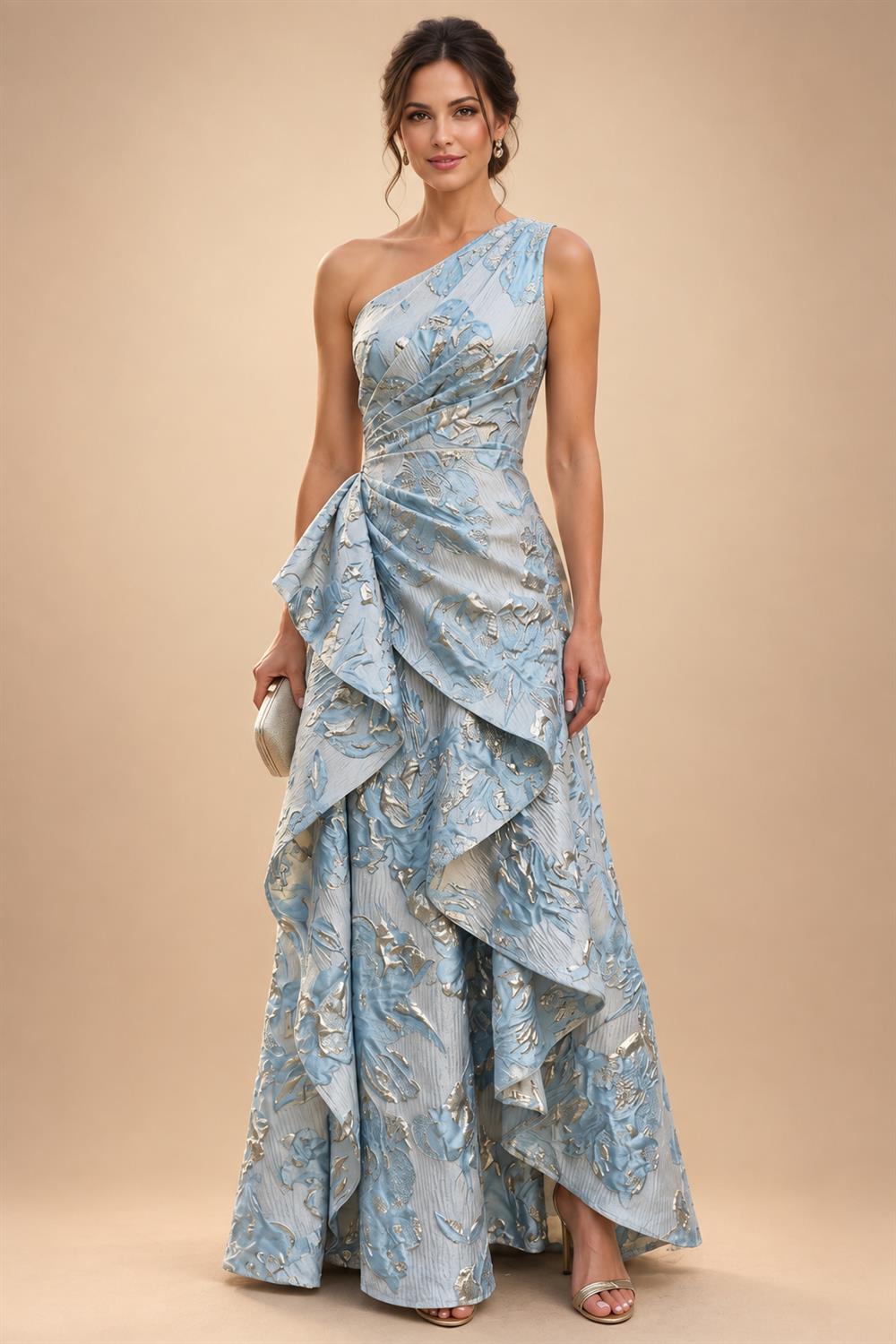 Sheath/Column Scoop Neck Velvet Floor-Length Mother of the Bride & Groom Dresses with Rhinestones (SHI22501640)