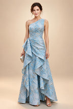 Pantsuit Scoop Neck Satin Maxi Mother of the Bride Pantsuits with Fluffy Feather Trim Cuffs (SHI22501692)