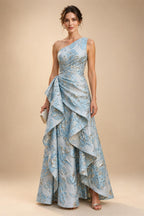 Pantsuits Separates Scoop Neck Sequins Asymmetrical Ankle-Length Mother of the Bride Dress with Slit (SHI22500132)