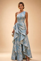 Floral Print A-Line/Princess Scoop Neck Floor-Length Mother of the Bride & Groom Dresses with Pockets (SHI22500916)