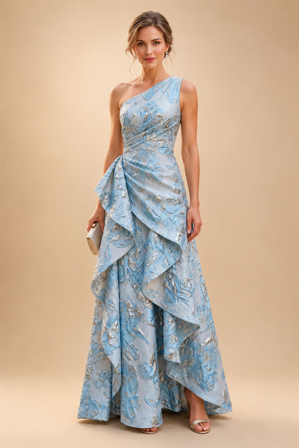 A-Line/Princess Strapless Jacquard Mini Homecoming Dresses with Bow & Pearls (SHI22370552)