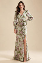 A-Line/Princess Scoop Neck Chiffon Floor-Length Mother of the Bride & Groom Dresses with Tiered Layers & Ruffles (SHI22501612)