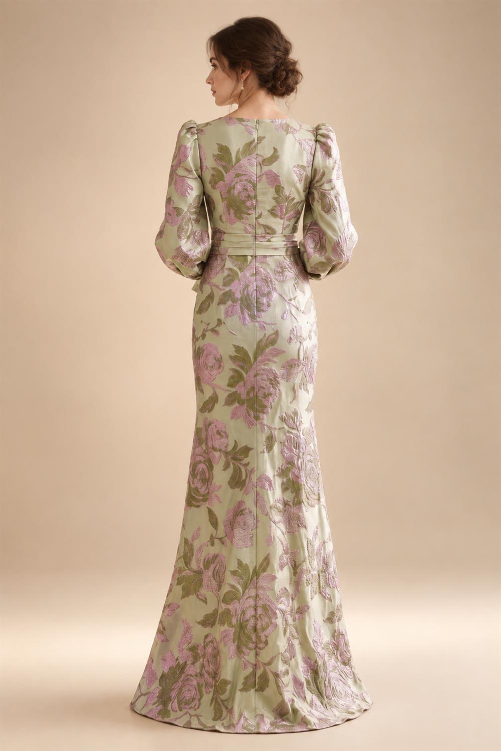 A-Line/Princess Scoop Neck Satin High-Low Mother of the Bride & Groom Dresses with Ruffles & Bow (SHI22501630)
