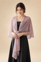 A Line Scoop 3/4 Sleeve Long Mixed Mother of the Bride Dresses with Sequins (SHI22500171)