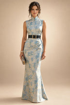 Two-Piece Mermaid Long Sleeve Floor-Length Mother of the Bride Dresses with Blazer Jacket (SHIA22500213)