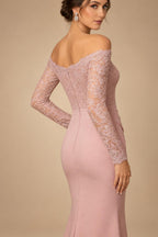 Satin Scoop Neck Mother of the Bride & Groom Dresses with 3D Flower (SHI22500338)