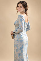 A-Line Floral Sequin Lace Floor-Length Mother of the Bride & Groom Dresses with Ruched Satin Bodice (SHI22500639)