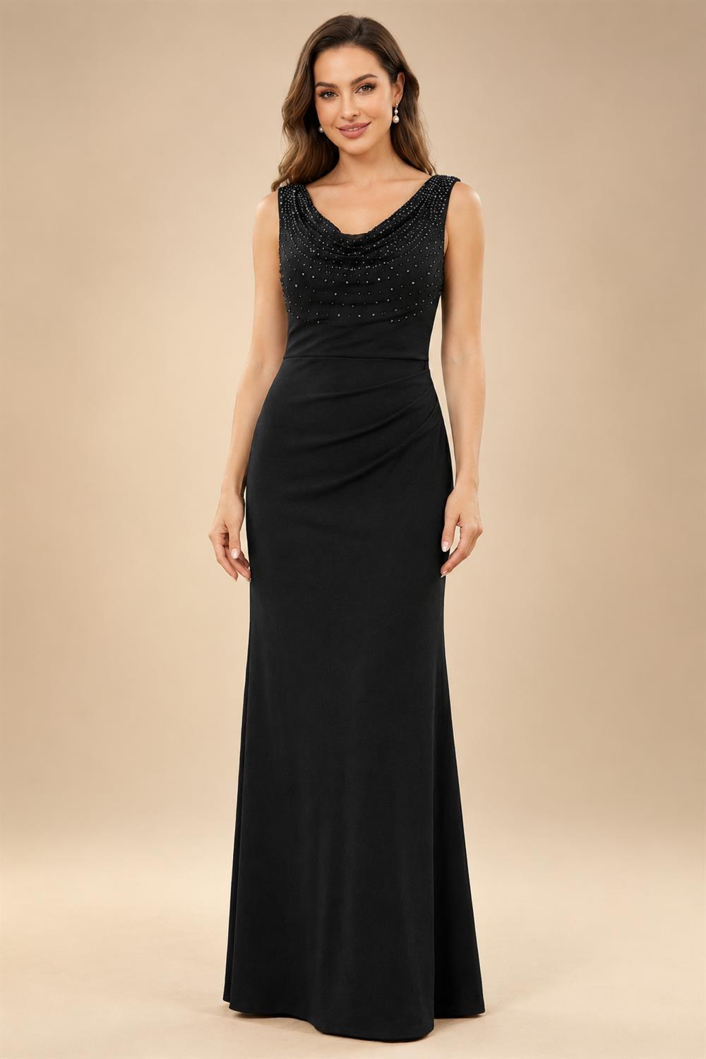 A-Line/Princess V-Neck Satin Tea-Length Mother of the Bride Dresses with Flower (SHI22500080)