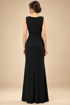 A-Line/Princess V-Neck Satin Tea-Length Mother of the Bride Dresses with Flower (SHI22500080)