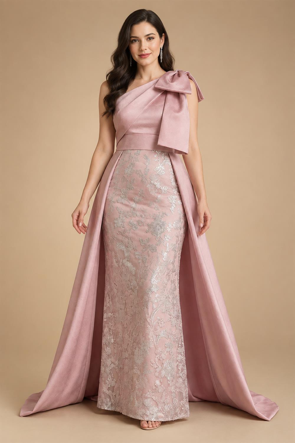 Sheath Silk Off Shoulder Ruched Maxi Mother of the Bride & Groom Dresses (SHI22500808)