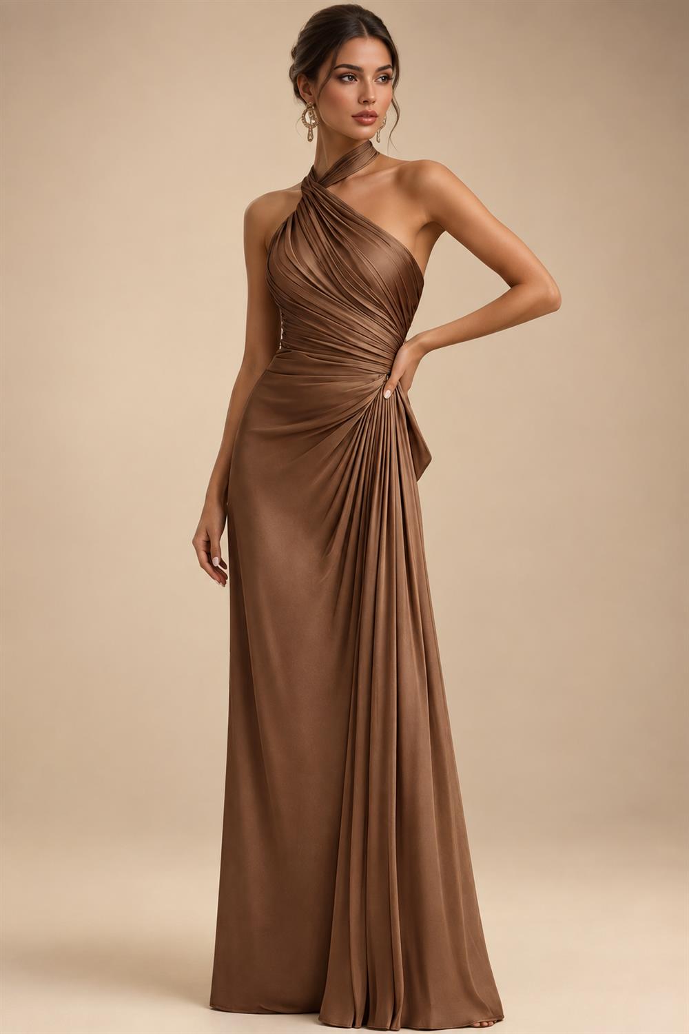 A-Line/Princess V-Neck Chiffon Floor-Length Mother of the Bride & Groom Dresses with Lace Appliques, Sequin & Ruffles (SHI22501608)