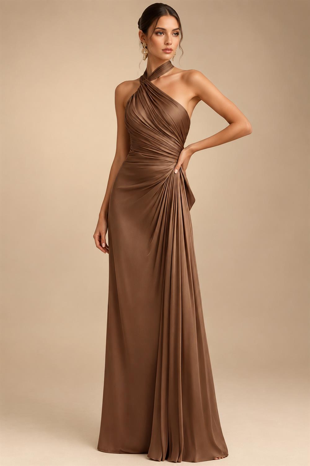 Sheath/Column V-Neck Sequin Maxi Mother of the Bride & Groom Dresses with Ruched Waist & Side Sash (SHI22501697)