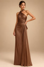 A-Line/Princess V-Neck Chiffon Floor-Length Mother of the Bride & Groom Dresses with Lace Appliques & Pleats (SHI22501605)