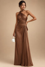 Cape Sleeve Floral Jacquard Satin Tea-Length Ruched Mother of the Bride Dresses 2 Piece (SHIA22500528)