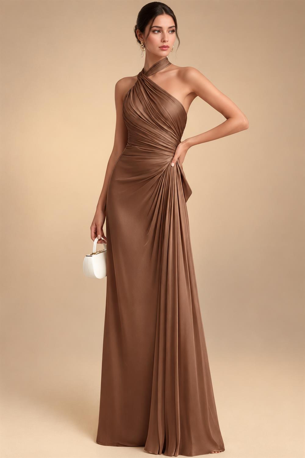 A-Line/Princess Off Shoulder Chiffon Maxi Mother of the Bride & Groom Dresses with Lace Appliques, Rhinestone & Pleats (SHI22501655)