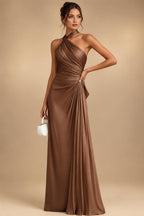 A-Line/Princess Off Shoulder Chiffon Floor-Length Mother of the Bride & Groom Dresses with Sequin, Lace Appliques & Pleats (SHI22501662)