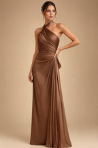 Floral Print A-Line/Princess V-Neck Tea-Length Mother of the Bride & Groom Dresses with Ruched Waist & Pockets (SHI22501150)