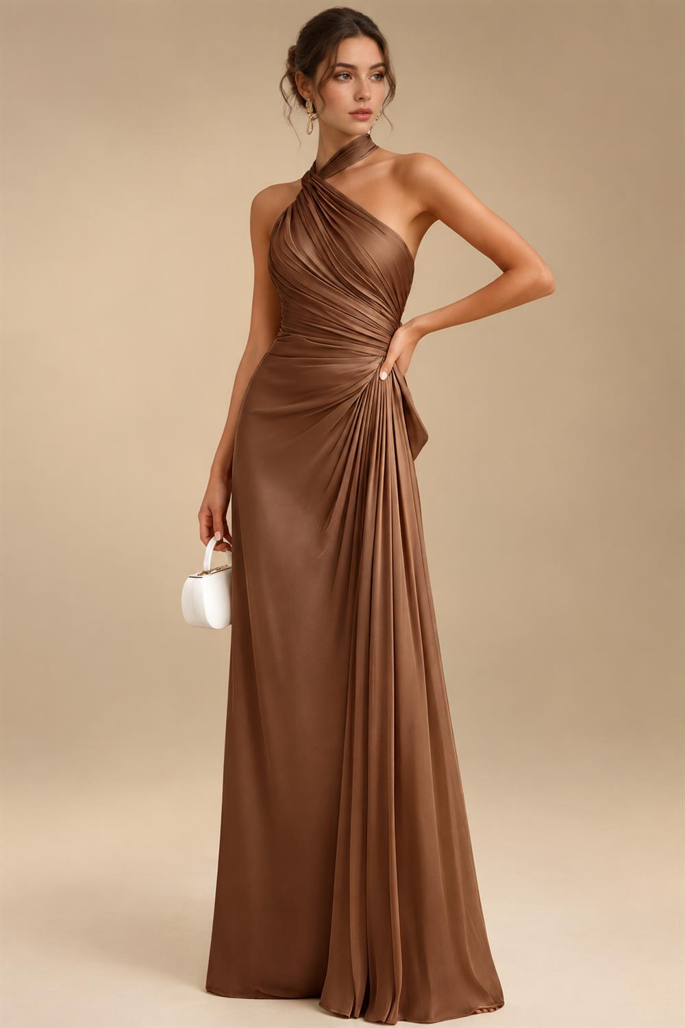 A-Line/Princess V-Neck Chiffon Maxi Mother of the Bride & Groom Dresses with Lace Appliques & Sweep Train (SHI22501644)
