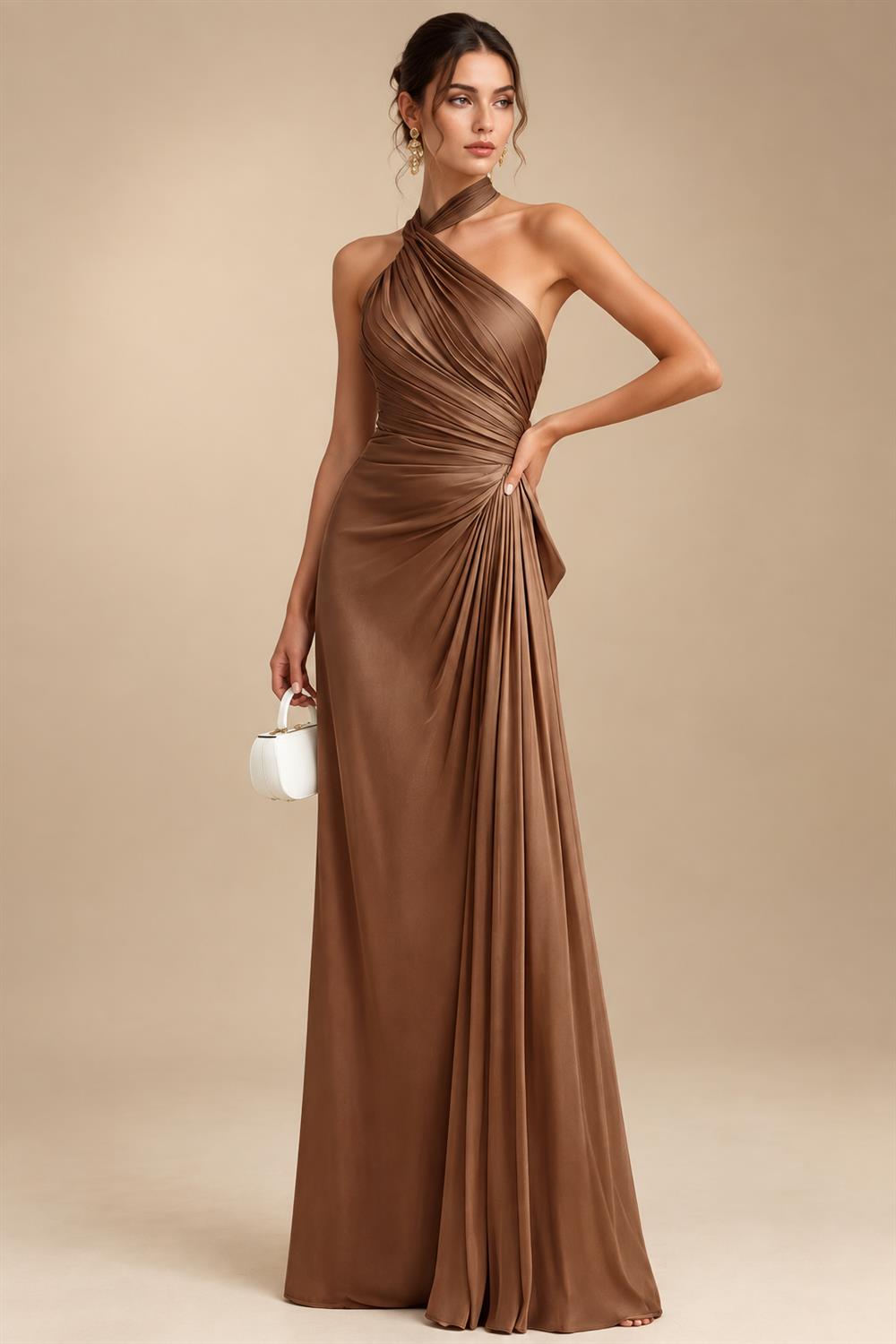 V Neck Chiffon Short Sleeves Mother of the Bride Dresses (SHIR1110366)