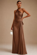Sheath/Column Off Shoulder Stretch Jersey Floor-Length Mother of the Bride & Groom Dresses with Lace Appliques Sleeves & Slit (SHI22501550)