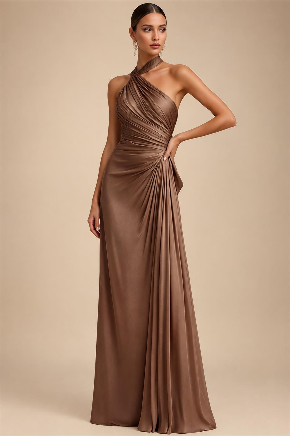 A-Line/Princess Scoop Neck Chiffon Maxi Mother of the Bride & Groom Dresses with Ruffles (SHI22501599)