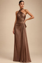 A-Line/Princess Scoop Neck Chiffon Maxi Mother of the Bride & Groom Dresses with Ruffles (SHI22501599)