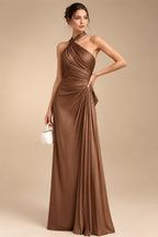 Floral Print A-Line/Princess Scoop Neck Tea-Length Mother of the Bride & Groom Dresses with Tiered Layers & Ruched Waist (SHI22501120)