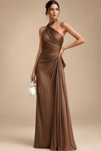 A-Line/Princess Strapless Lace Appliques Floor-Length Mother of the Bride & Groom Dresses with Pleats, Ruched Waist & Sweep Train (SHI22501664)